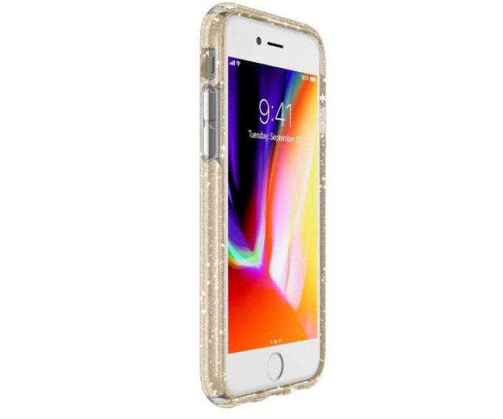 Чохол Speck Presidio Clear + Glitter Gold для iPhone 7/8