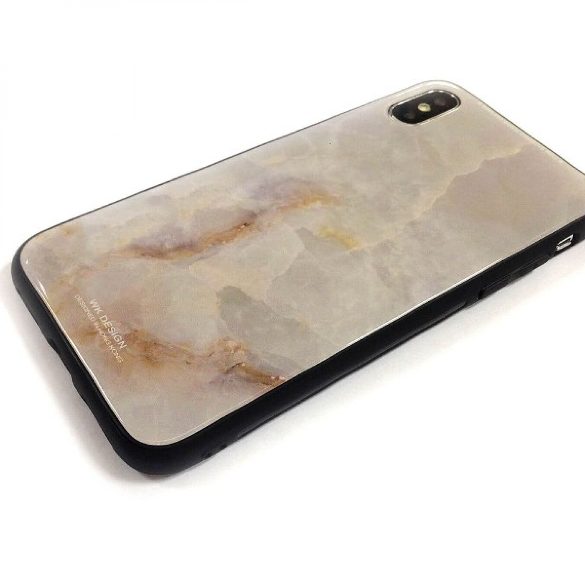 Чохол WK Design Glass LL11 Marble White для iPhone X