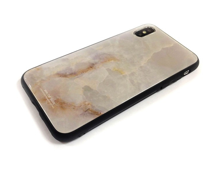 Чохол WK Design Glass LL11 Marble White для iPhone X