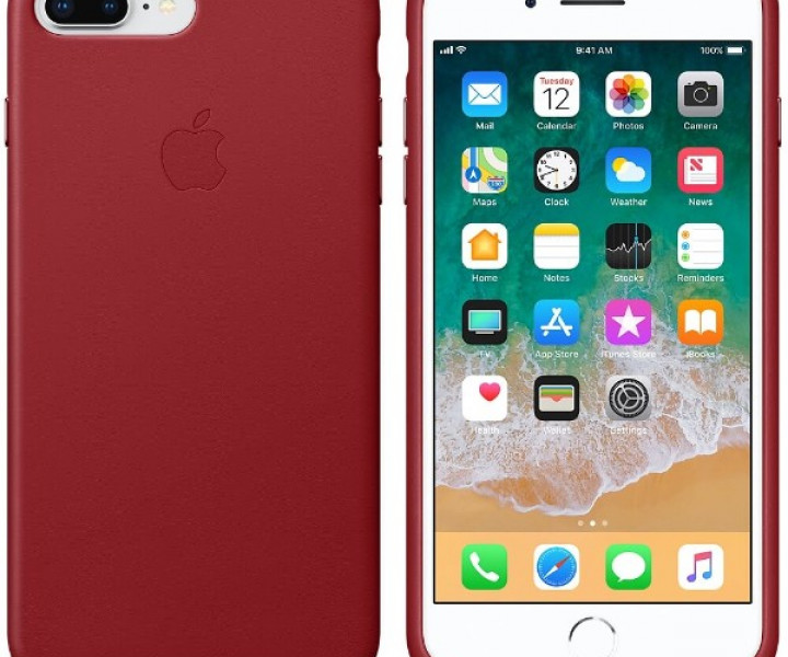 Чохол Apple Leather Case Red для iPhone 7 Plus/8 Plus
