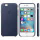 Чохол Apple Leather Case для iPhone 6/6s Midnight Blue (MKXU2)