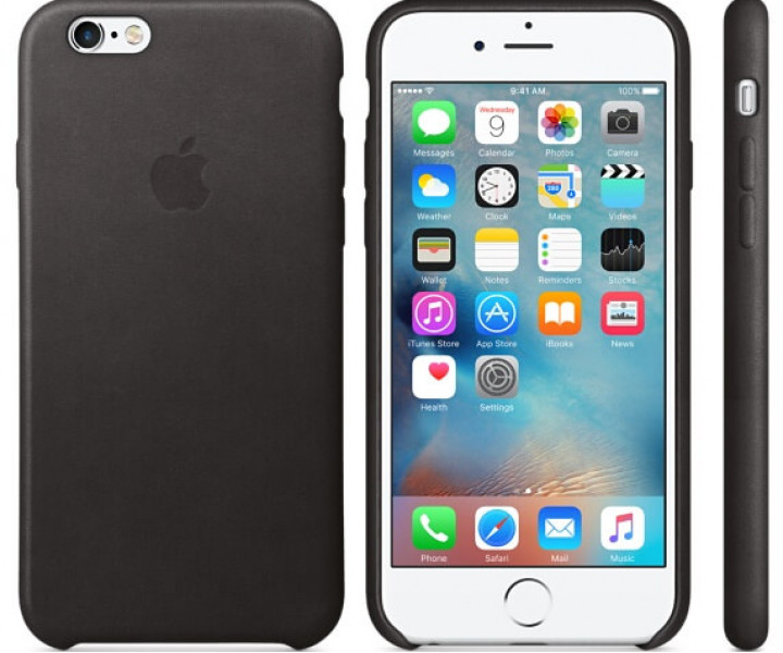 Чохол Apple Leather Case для iPhone 6 / 6s Black (MKXW2)