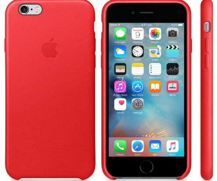 Чохол Apple Leather Case для iPhone 6 / 6s (PRODUCT) Red (MKXX2)