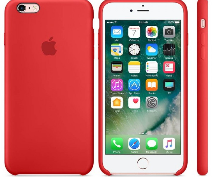 Чохол Apple Silicone Case для iPhone 6 / 6s RED (MKY32)