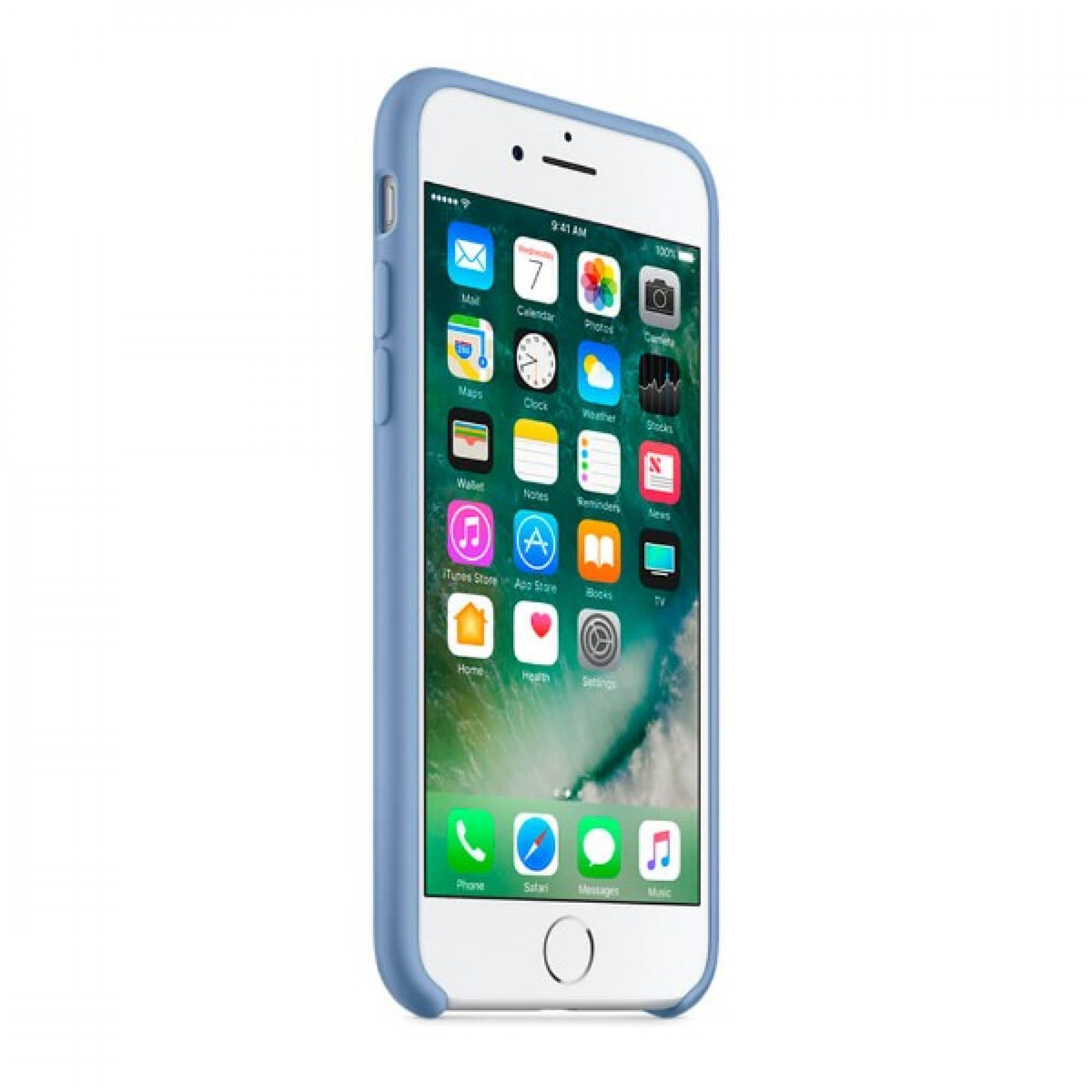 Чохол Apple Silicone Case для iPhone 7/8 Azure (MQ0J2)