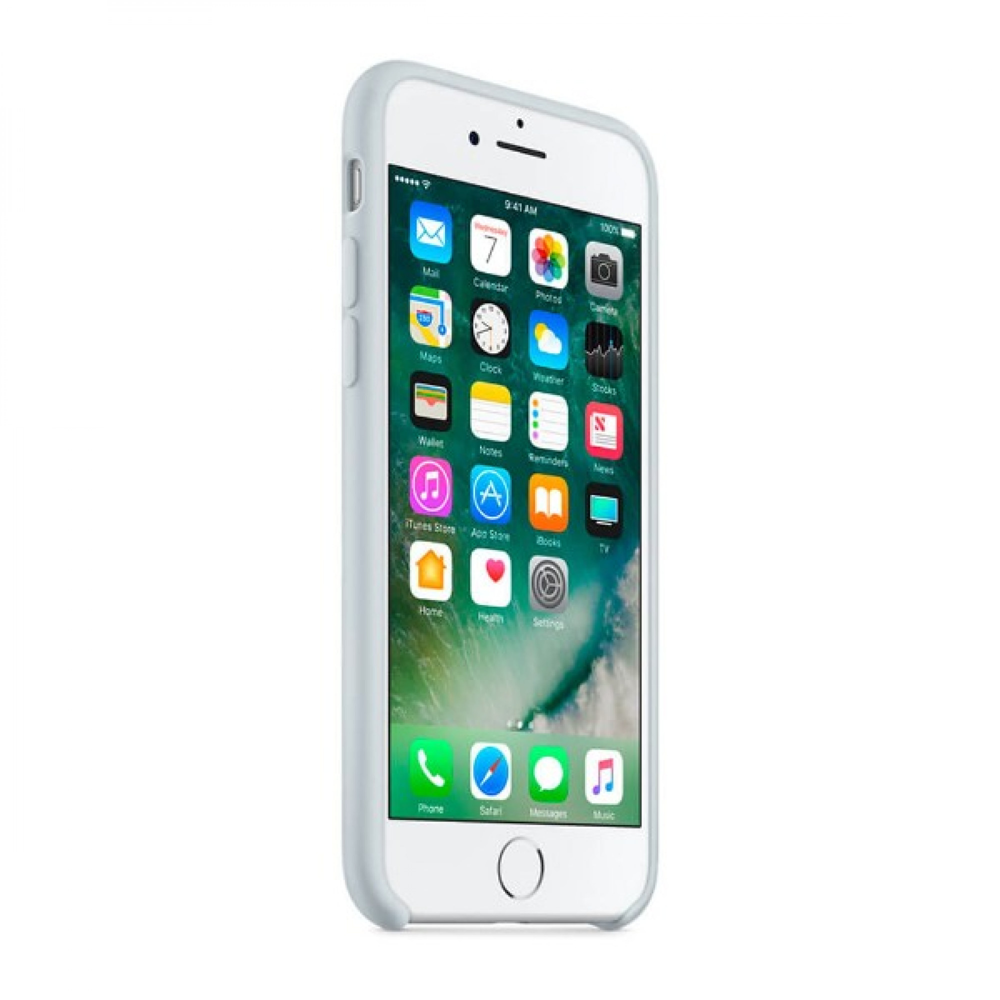 Чохол Apple Silicone Case для iPhone 7/8 Mist Blue (MQ582)