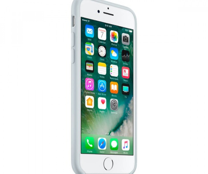 Чохол Apple Silicone Case для iPhone 7/8 Mist Blue (MQ582)