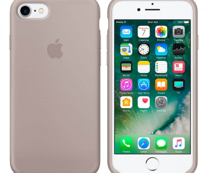 Чохол Apple Silicone Case для iPhone 7/8 Pebble (MQ0L2)