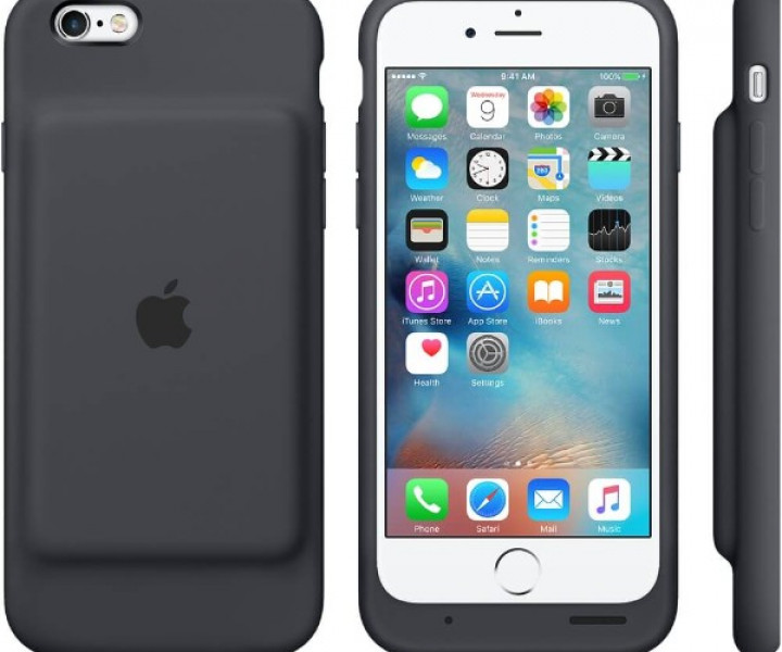 Чохол Apple Smart Battery Case для iPhone 6/6s Charcoal Gray (MGQL2)
