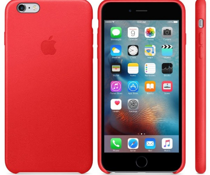 Чохол Apple Leather Case для iPhone 6 / 6s Plus RED (MKXG2)