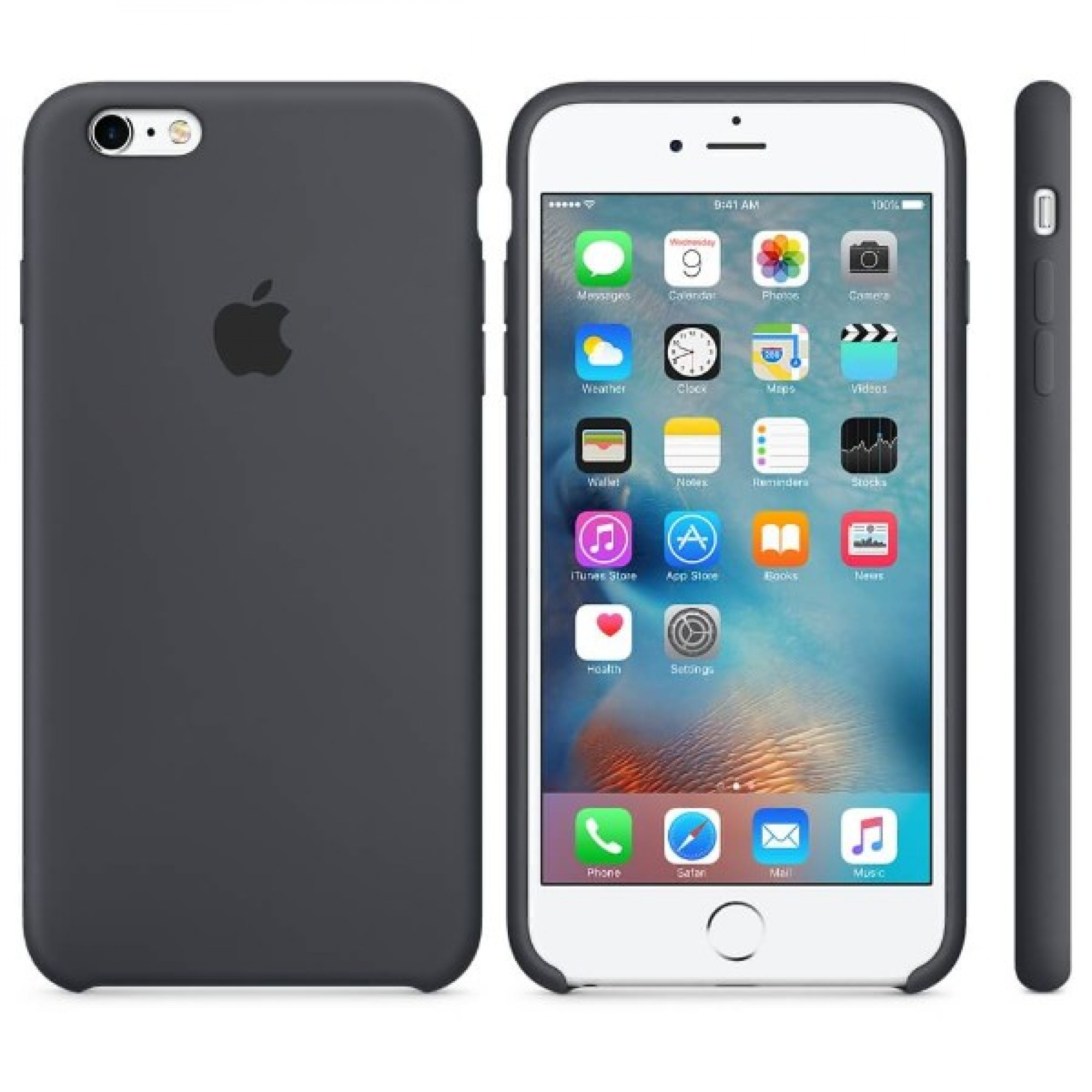 Оригінальний чохол Apple Silicone Case для iPhone 6 / 6s Plus Charcoal Gray (MKXJ2)