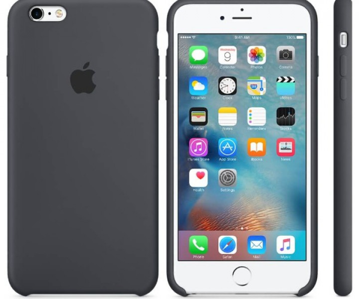 Оригінальний чохол Apple Silicone Case для iPhone 6 / 6s Plus Charcoal Gray (MKXJ2)