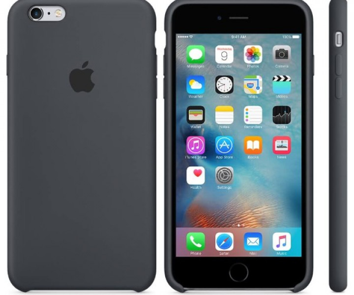 Оригінальний чохол Apple Silicone Case для iPhone 6 / 6s Plus Charcoal Gray (MKXJ2)