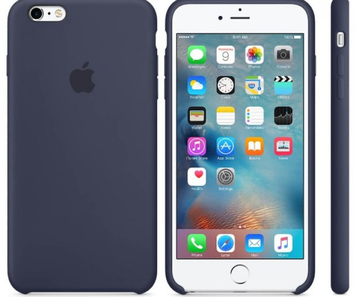 Оригинальный чехол Apple Silicone Case для iPhone 6/6s Plus Midnight Blue (MKXL2)