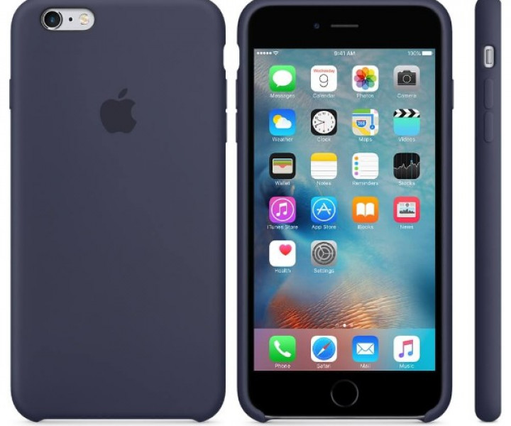 Оригинальный чехол Apple Silicone Case для iPhone 6/6s Plus Midnight Blue (MKXL2)