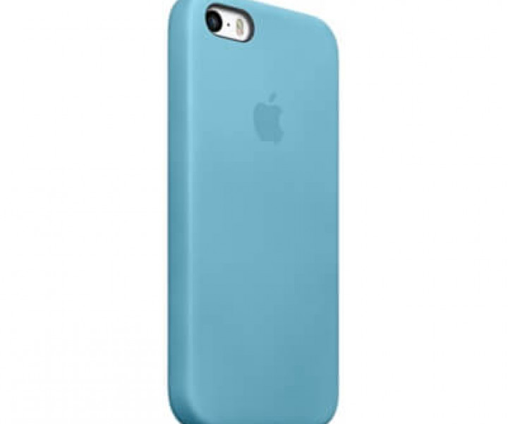 Чохол Apple Leather Case для iPhone 5 / 5s / SE Blue (MF044)