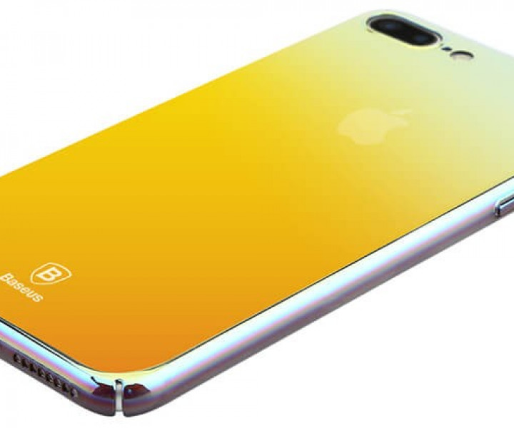 Чохол Baseus Glass Case для iPhone 7 Plus Stream Gold
