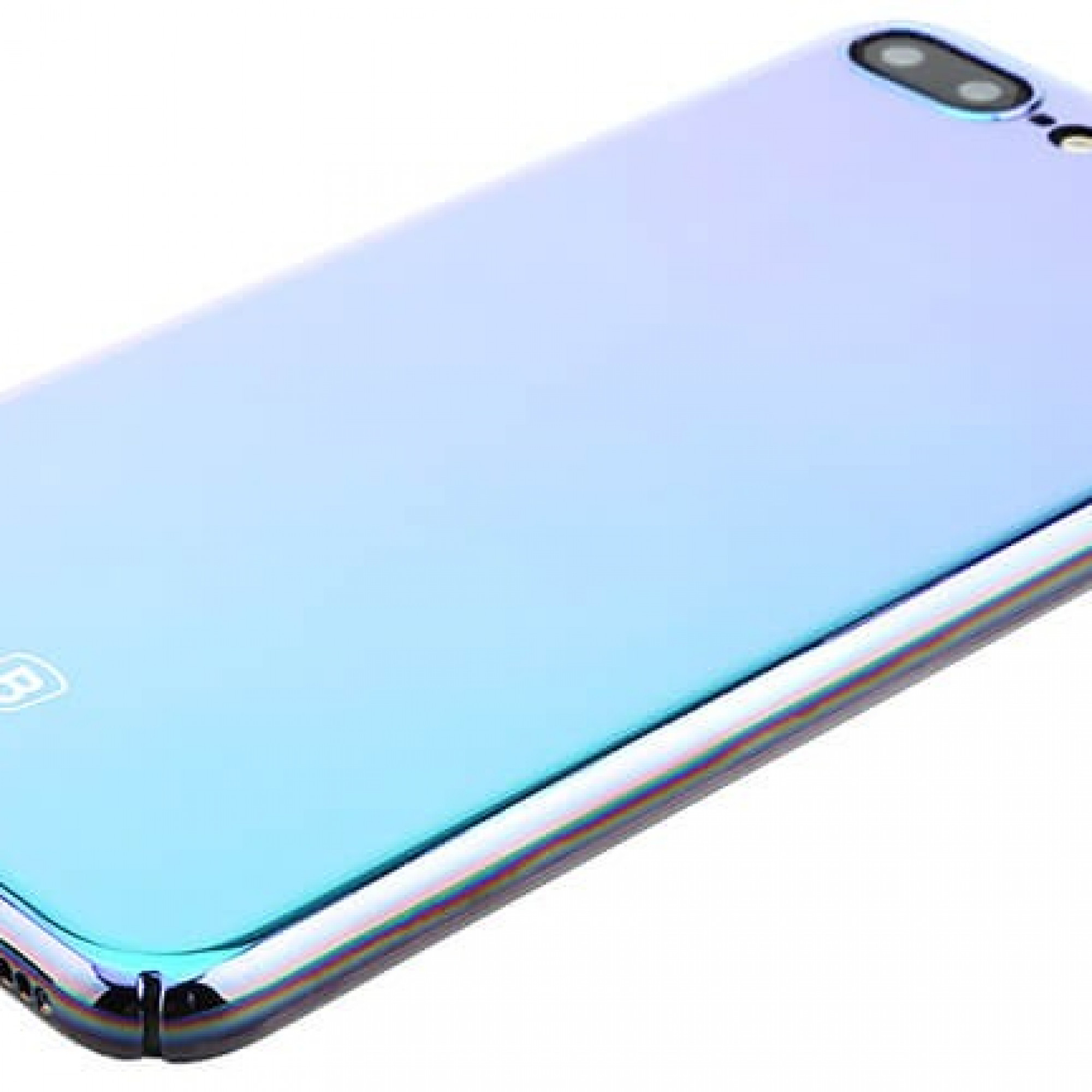 Чохол Baseus Glass Case для iPhone 7 Plus Violet-Blue