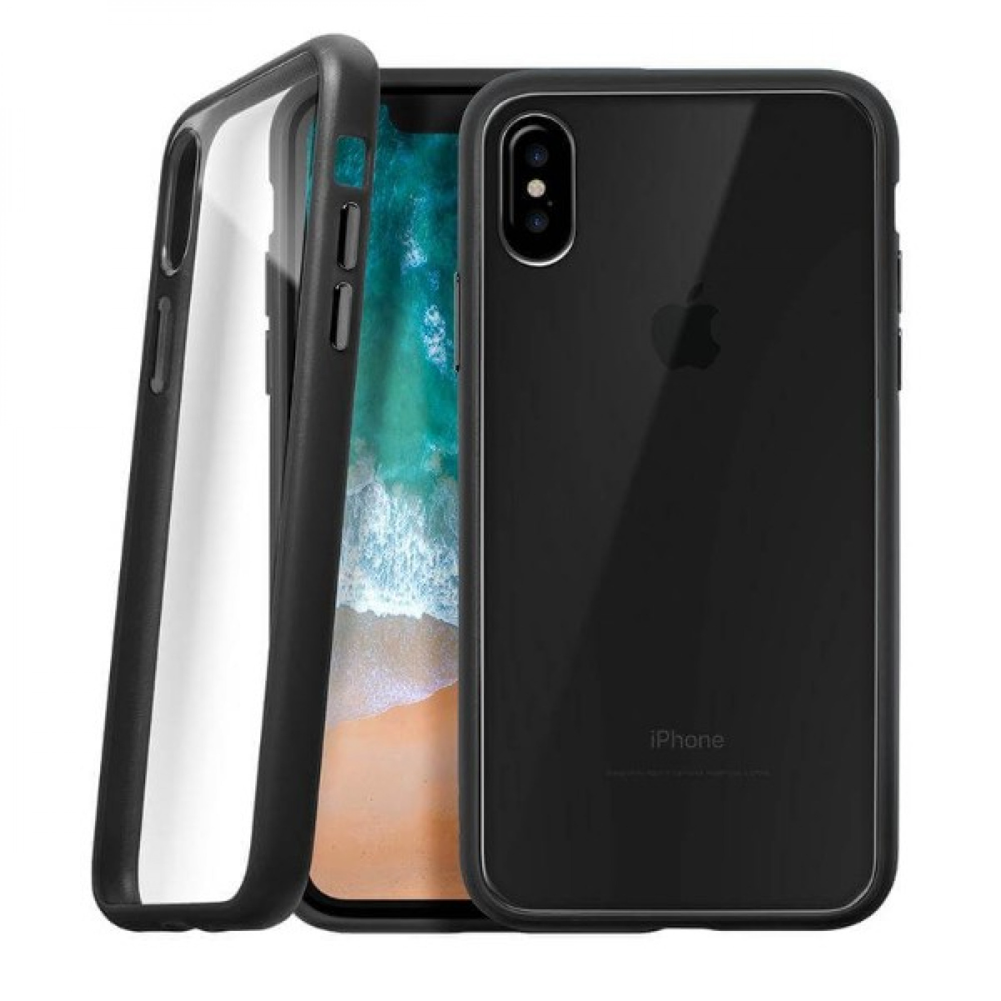Чохол LAUT ACCENTS для iPhone X Black (LAUT_iP8_AC_BK)