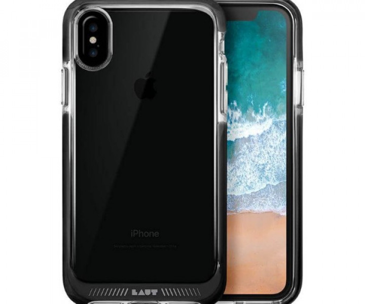 Чохол LAUT FLURO для iPhone X Black (LAUT_iP8_FR_BK)