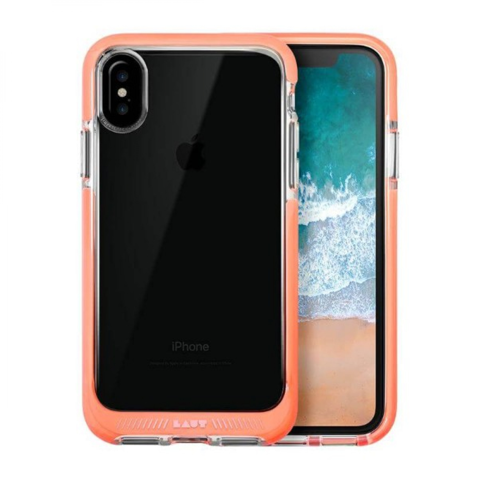 Чохол LAUT FLURO для iPhone X Pink (LAUT_iP8_FR_P)