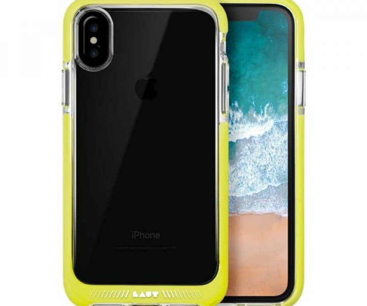 Чохол LAUT FLURO для iPhone X Yellow (LAUT_iP8_FR_Y)