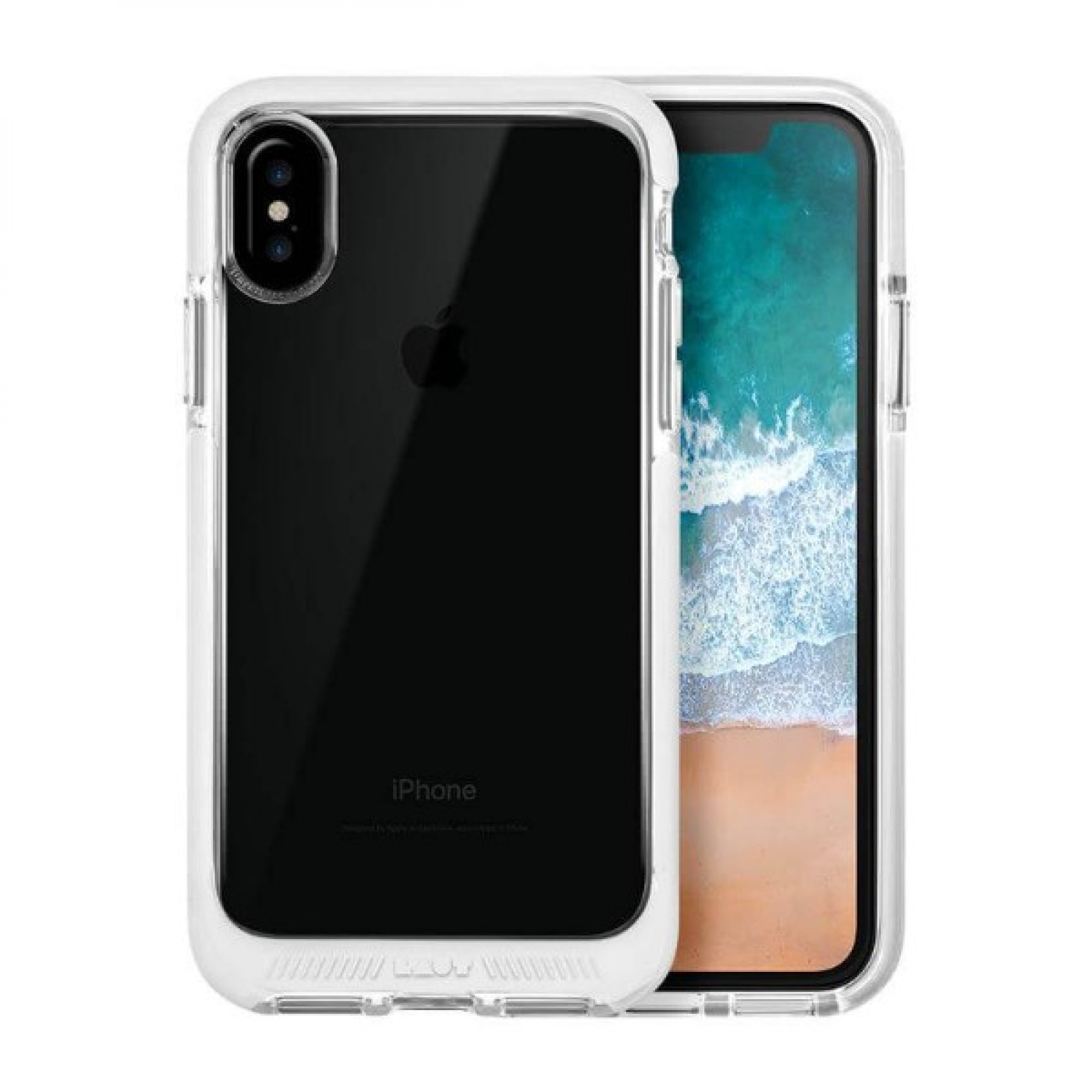 Чохол LAUT FLURO для iPhone X White (LAUT_iP8_FR_W)