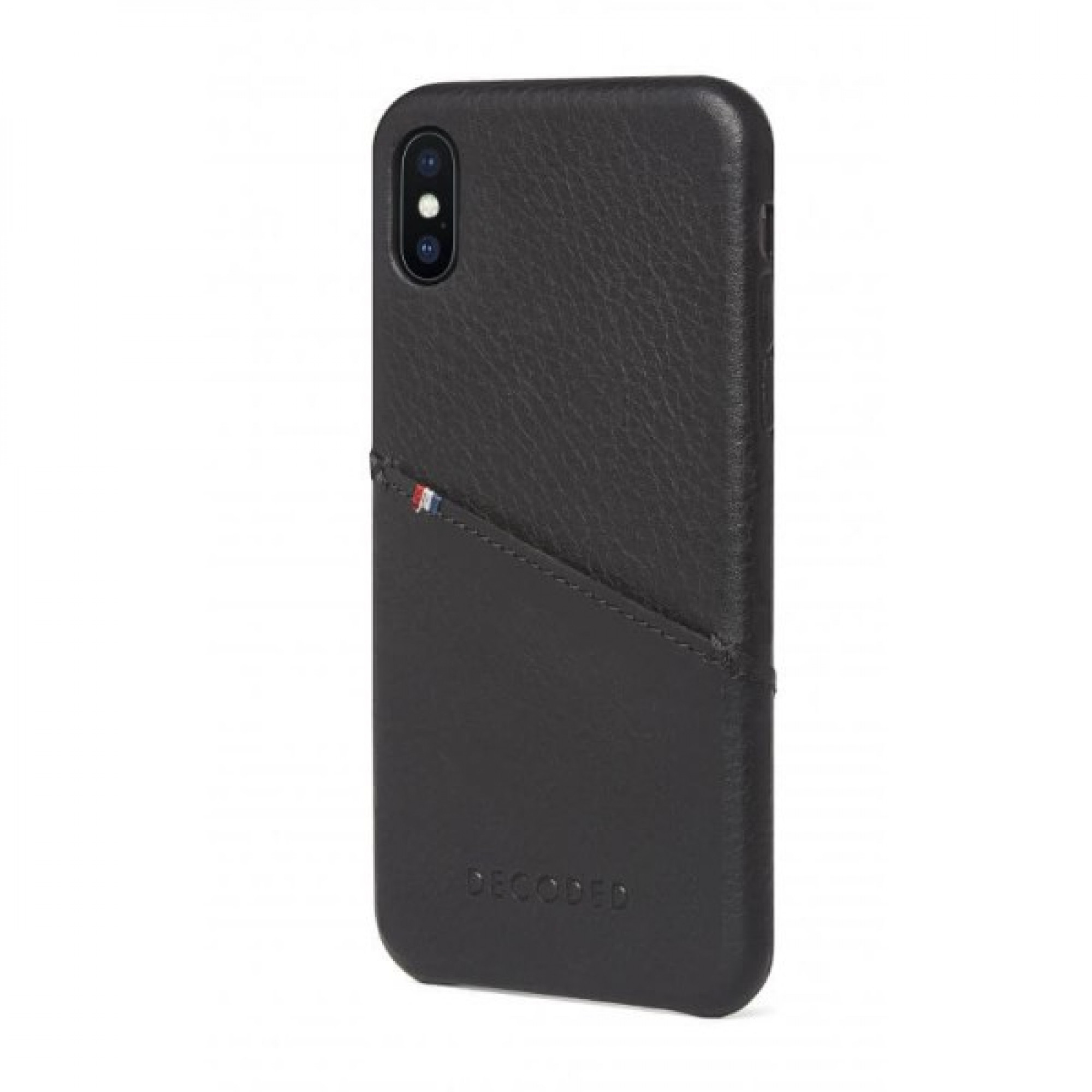 Чохол Decoded Leather Back для iPhone X Black (D7IPOXBC3BK)