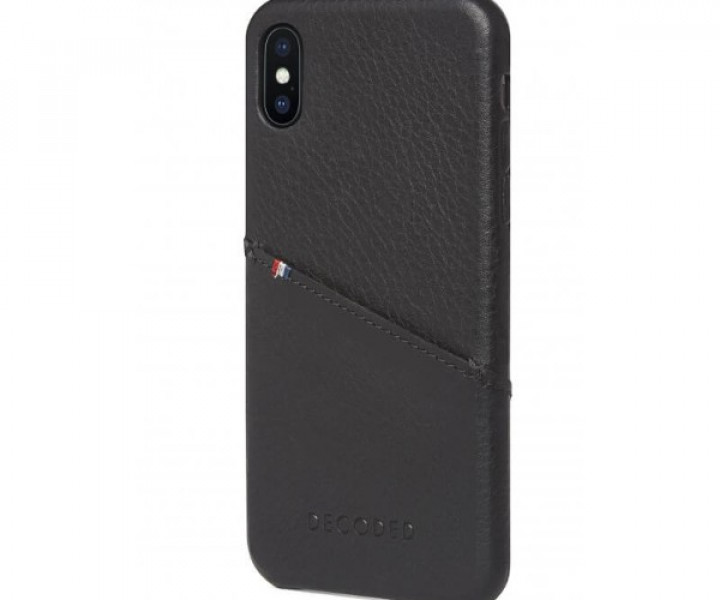 Чохол Decoded Leather Back для iPhone X Black (D7IPOXBC3BK)