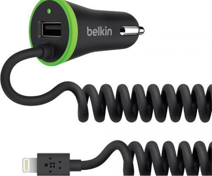 Автомобильное ЗУ Belkin BOOST UP (Lightning Cable USB) 3.4Amp