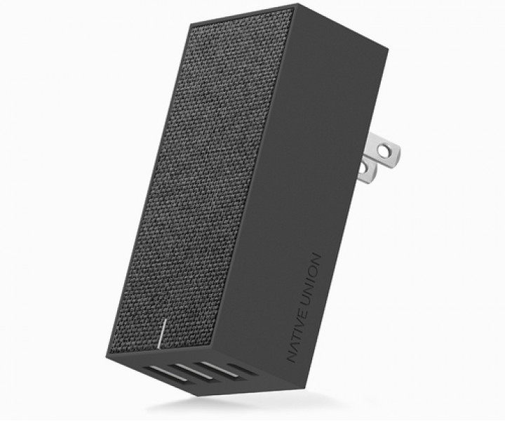 Зарядное Native Union Smart Charger 4-Port USB Fabric Slate (SM4-GRY-FB-INT)