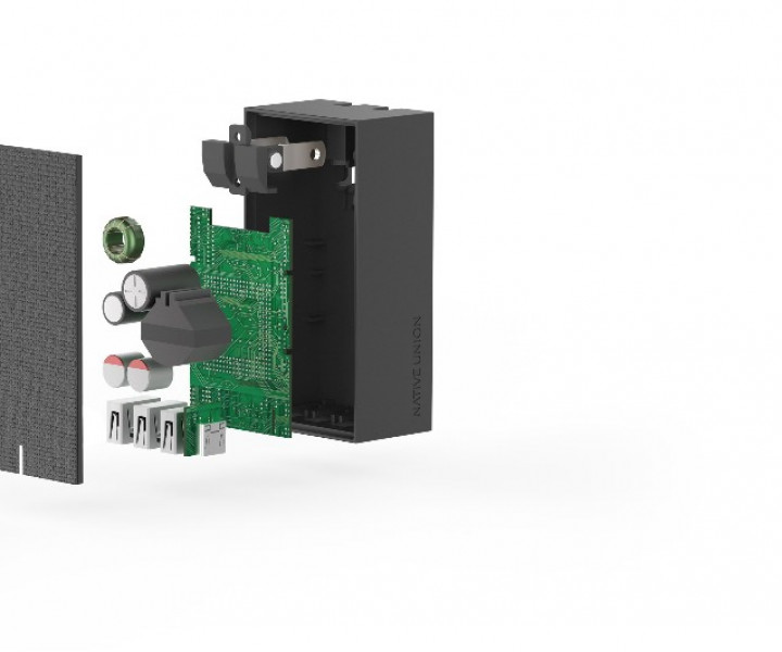 Зарядное Native Union Smart Charger 4-Port USB Fabric Slate (SM4-GRY-FB-INT)