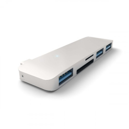 Хаб Satechi Type-C USB 3.0 3-in-1 Combo Hub Silver