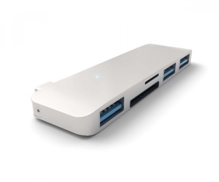 Хаб Satechi Type-C USB 3.0 3-in-1 Combo Hub Silver
