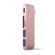 Картридер концентратор Satechi Type-C USB 3.0 Pass-through Hub Rose Gold (ST-TCUPR)