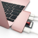 Картридер концентратор Satechi Type-C USB 3.0 Pass-through Hub Rose Gold (ST-TCUPR)