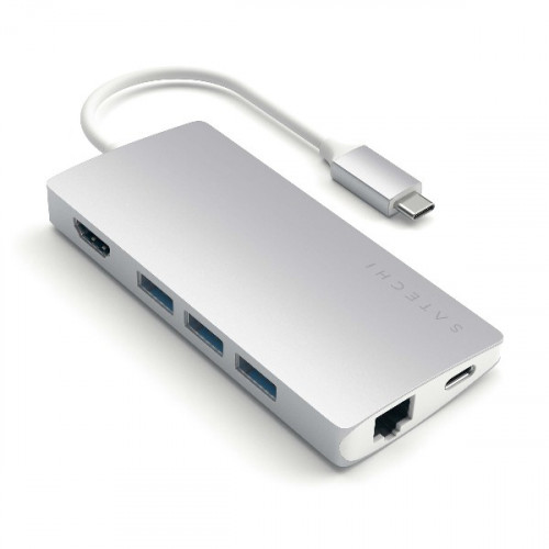 Переходник Satechi Type-C Multi-Port Adapter 4K with Ethernet Silver