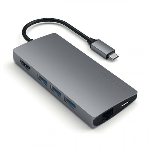 Переходник Satechi Type-C Multi-Port Adapter 4K with Ethernet Space Grey