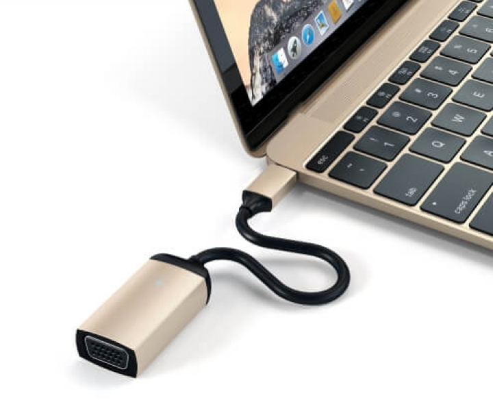 Переходник Satechi Type-C VGA Adapter Gold