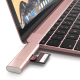 Картридер Satechi Aluminum Type-C, USB 3.0 and MicroSD/SD Card Reader Rose Gold (ST-TCCRAR)
