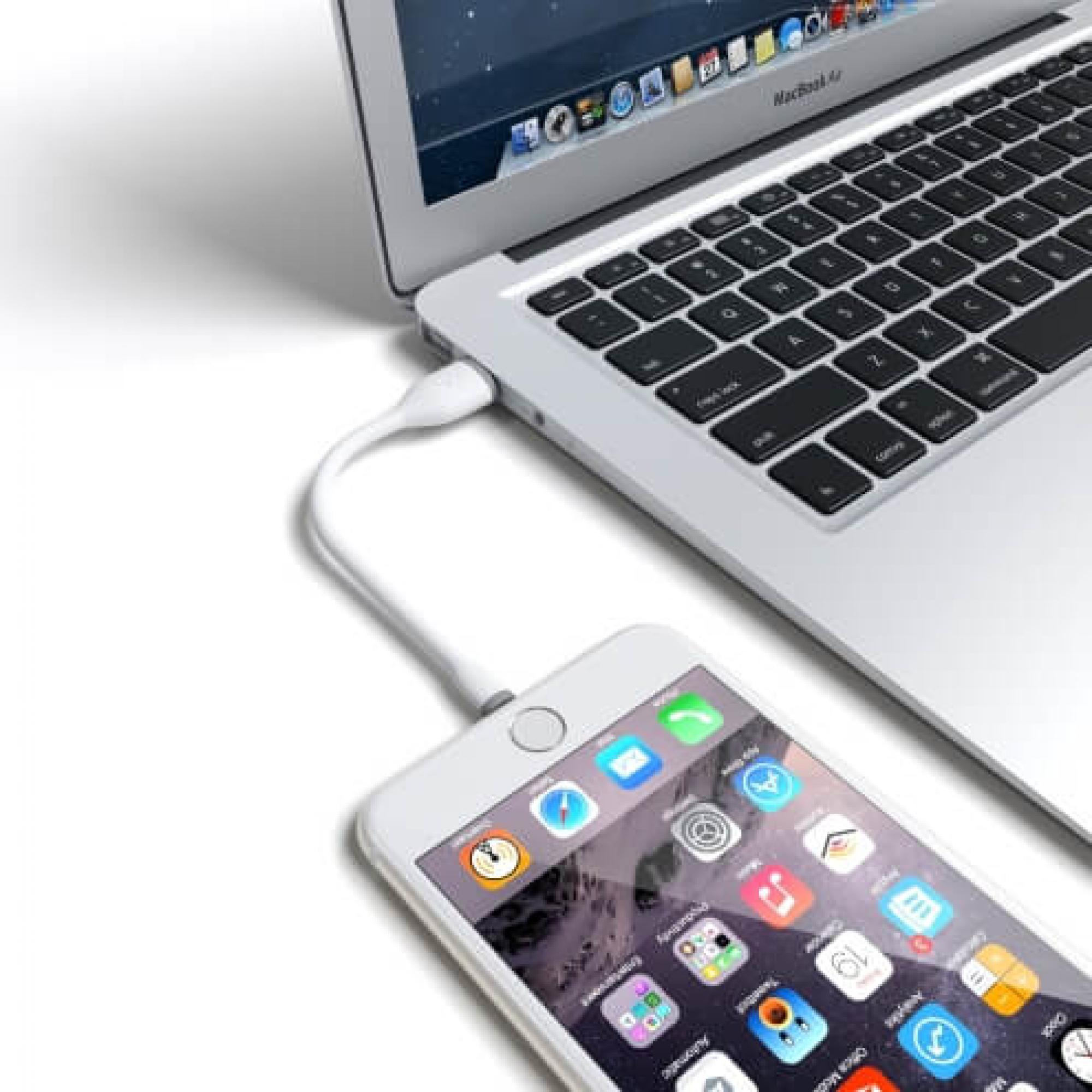 Кабель Satechi Flexible Charging Lightning Cable 6 (0.15 m) White