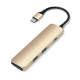 Хаб Satechi Aluminum Type-C Slim Multi-Port Adapter 4K Gold