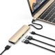 Хаб Satechi Aluminum Type-C Slim Multi-Port Adapter 4K Gold