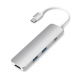 Хаб Satechi Aluminum Type-C Slim Multi-Port Adapter 4K Silver