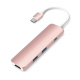 Хаб Satechi Aluminum Type-C Slim Multi-Port Adapter 4K Rose Gold