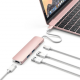 Хаб Satechi Aluminum Type-C Slim Multi-Port Adapter 4K Rose Gold