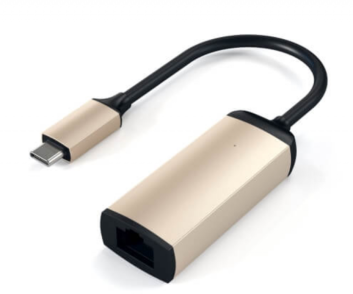 Сетевая карта GbE Satechi Type-C Ethernet Adapter Gold (ST-TCENG)