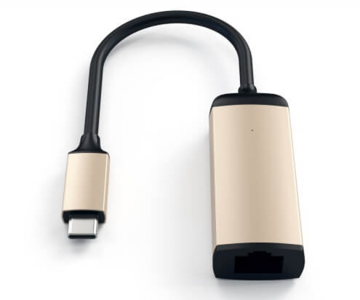 Сетевая карта GbE Satechi Type-C Ethernet Adapter Gold (ST-TCENG)