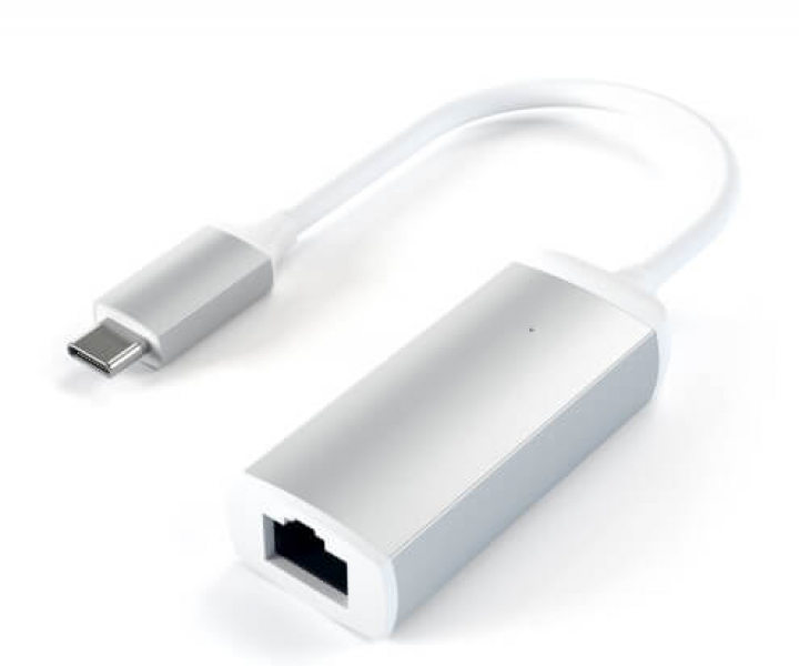 Сетевая карта GbE Satechi Type-C Ethernet Adapter Silver (ST-TCENS)