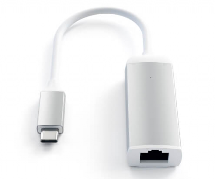 Сетевая карта GbE Satechi Type-C Ethernet Adapter Silver (ST-TCENS)